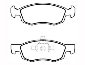 Eco1546 pastilha de freio dianteira grand siena doblo fiorino - Ecopads