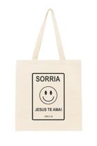 Ecobag Algodão Estampa Motivacional Presente Criativo Cor:Bege
