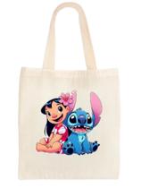 Ecobag Bolsa Ecológica 100% Algodão Lilo & Stitch Estampa Única Exclusiva Lançamento