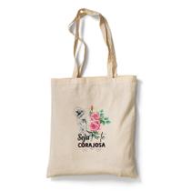 Ecobag Bolsa Sacola Tema Relisioso Seja Forte e Corajosa Ecobag Bolsa Sacola Tema Relisioso Seja Forte e Corajosa