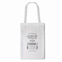 Ecobag Branca Personalizada Pequena Com Alça 20x30cm