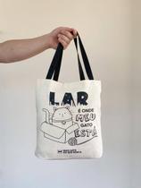 Ecobag - Lar é onde meu gato está Ecobag - Lar é onde meu gato está
