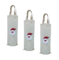 Ecobag Natal Para Garrafa 15x40 Ecológica Algodão Cru