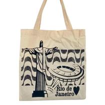 Ecobag Rio de Janeiro Cristo Redentor Maracanã e Calçadão Ecobag Rio de Janeiro Cristo Redentor Maracanã e Calçadão
