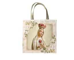Ecobag Sacola de Nossa Senhora de Fátima de Tecido Ecobag Sacola de Nossa Senhora de Fátima de Tecido