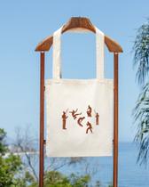 Ecobag Tipo Premium Vertical Com Fole Linha Algodão Capoeira