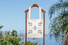 Ecobag Tipo Premium Vertical Com Fole Linha Algodão Ladrilho Olinda Ecobag Tipo Premium Vertical Com Fole Linha Algodão Ladrilho Olinda