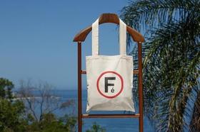 Ecobag Tipo Premium Vertical Com Fole Linha Algodão Sinal de Fe