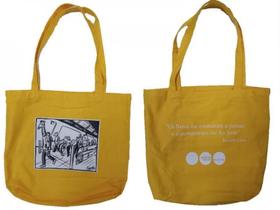 Ecobag vinil - martins fontes - animais no metrô - amarela