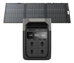 EcoFlow Delta 3 127V Kit Solar 160W Energia Portátil Backup Residencial