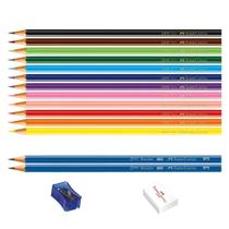 Ecolapis 12 cores-promocao kit escolar