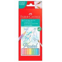 Ecolápis de Cor Aquarelável 10 Cores Pastel - Faber-Castell
