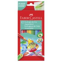 Ecolápis de Cor Aquarelável 12 Cores - Faber-Castell