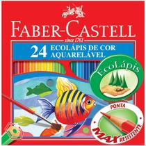 Ecolápis de Cor Aquarelável Estojo c/ 24 cores Faber-Castell