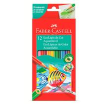EcoLápis de Cor Aquarelável Faber-Castell - Estojo com 12 Cores - Ref 120212 - FABER CASTELL EcoLápis de Cor Aquarelável Faber-Castell - Estojo com 12 Cores - Ref 120212 - FABER CASTELL