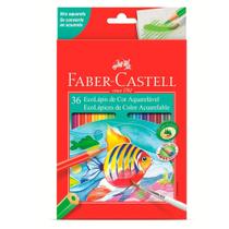 EcoLápis de Cor Aquarelável Faber-Castell - Estojo com 36 Cores - Ref 120236 - FABER CASTELL