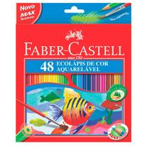 EcoLápis de Cor Aquarelável Faber-Castell - Estojo com 48 Cores - Ref 120248