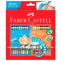 Ecolápis de Cor Bicolor 24 unidades - Faber-Castell