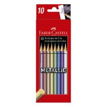Ecolápis de Cor FABER-CASTELL 10 Cores Tons Metálicos