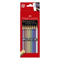 Ecolápis de Cor FABER-CASTELL 10 Cores Tons Metálicos Ecolápis de Cor FABER-CASTELL 10 Cores Tons Metálicos