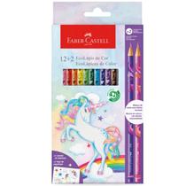 Ecolápis de Cor Faber Castell 12+2 Coleção Unicórnio Ecolápis de Cor Faber Castell 12+2 Coleção Unicórnio