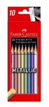 Ecolápis De Cor Faber Castell Metallic 10 Cores
