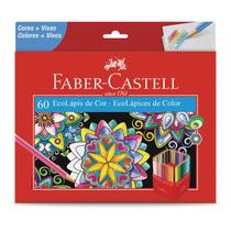 Ecolápis De Cor Faber Castell Sextavado 60 Cores - Faber-castell