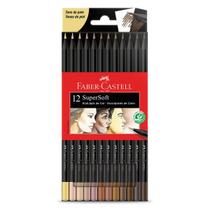 Ecolápis de Cor FABER-CASTELL Supersoft 12 Tons de Pele Ecolápis de Cor FABER-CASTELL Supersoft 12 Tons de Pele