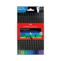 Ecolápis de Cor Faber-Castell Supersoft - 15 Cores Frias