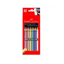 EcoLápis de Cor Metallic 10 Cores Faber Castell