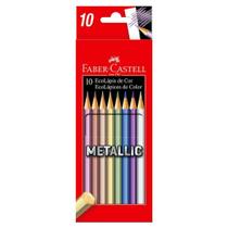 EcoLápis de Cor Metallic - 10 Cores - Faber Castell