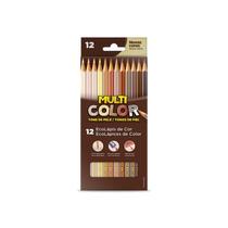 Ecolápis De Cor Multicolor Faber Castell - 12 Tons De Pele Ecolápis De Cor Multicolor Faber Castell - 12 Tons De Pele