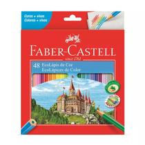 Ecolápis De Cor Sextavado 48 Cores Faber Castell