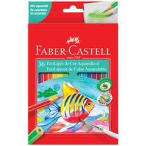 EcoLápis de Cor Sextavado Aquarelável Estojo com 36 cores - Faber Castell EcoLápis de Cor Sextavado Aquarelável Estojo com 36 cores - Faber Castell
