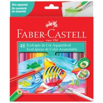 EcoLápis de Cor Sextavado Aquarelável Estojo com 48 cores - Faber Castell
