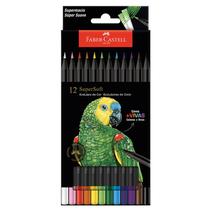 Ecolápis de cor Super Soft 12 cores clássicas Faber-Castell