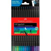 EcoLápis de cor Supersoft 15 Cores Frias Faber-Castell