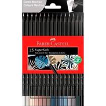 Ecolápis de cor Supersoft 15 Cores Neutras Faber-Castell