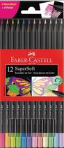 EcoLápis de Cor Supersoft 6 Neon 6 Pastel, Faber-Castell, 120712SOFTNP, Supersoft, Multicolorido