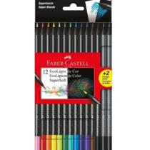 EcoLápis de Cor SuperSoft - Estojo com 12 Cores + 2 Grafites - Faber-Castell EcoLápis de Cor SuperSoft - Estojo com 12 Cores + 2 Grafites - Faber-Castell