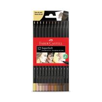 Ecolápis De Cor Supersoft Faber Castell - 12 Tons De Pele Ecolápis De Cor Supersoft Faber Castell - 12 Tons De Pele