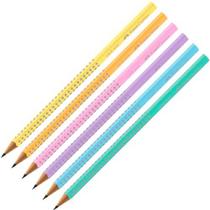EcoLápis Grafite Grip Faber-Castell 6 unidades Tons Pastel