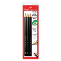 Ecolápis Grafite HB Redondo com 4 unidades - Faber Castell