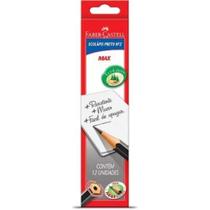 Ecolápis Grafite Max Redondo N2 Com 12 Unidades Preto Faber-Castell - Faber Castell