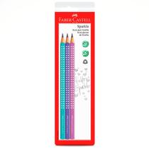 Ecolápis Grafite Sparkle com 3 Cores - Faber-Castell