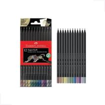 Ecolápis Supersoft 12 Cores Metálicas Faber-castell