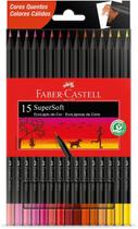 Ecolápis supersoft 15 cores quentes