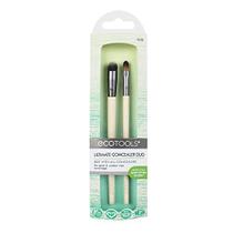 EcoTools Ultimate Corretivo Makeup Brush Set, Cover & Blend Imperfections, 3 cabeças de pincel