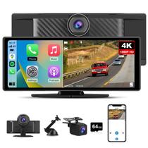 Ecrã portátil Carplay Pyniro 10.26" Wireless Car Stereo