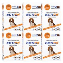 Ection 12 Comprimidos Mastigáveis Anti Pulgas, Carrapatos e Sarna para Cães 10 a 20kg
